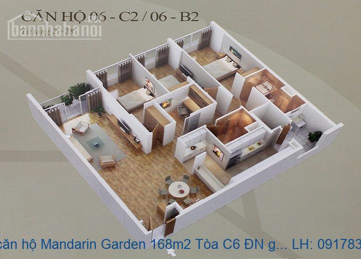Bán căn hộ Mandarin Garden 168m2 Tòa C6 ĐN giá 7,9tỷ