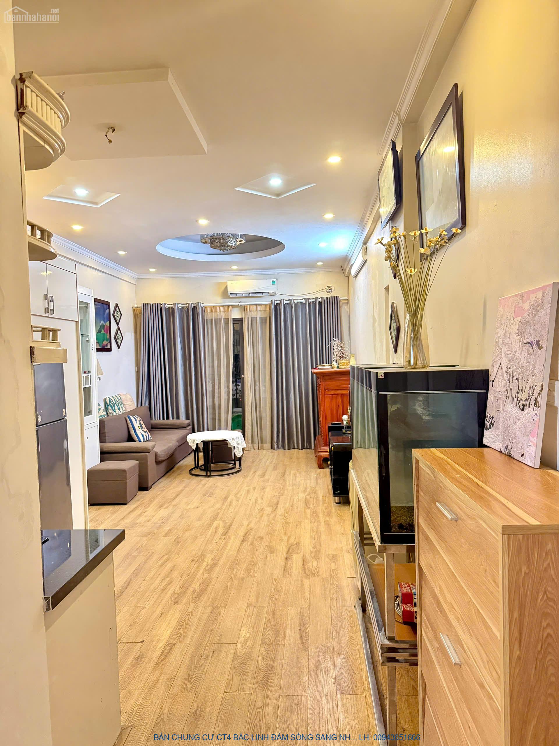 BÁN CHUNG CƯ CT4 BẮC LINH ĐÀM SỐNG SANG NHƯ BIỆT THỰ, GIÁ CHUNG CƯ