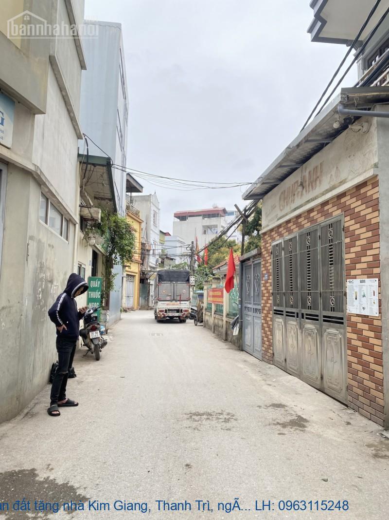 bán đất tặng nhà Kim Giang, Thanh Trì, ngõ ô tô thông, xây CCMN tuyệt