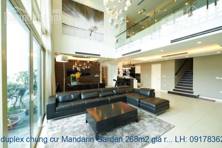 Bán duplex chung cư Mandarin Garden 268m2 giá rẻ
