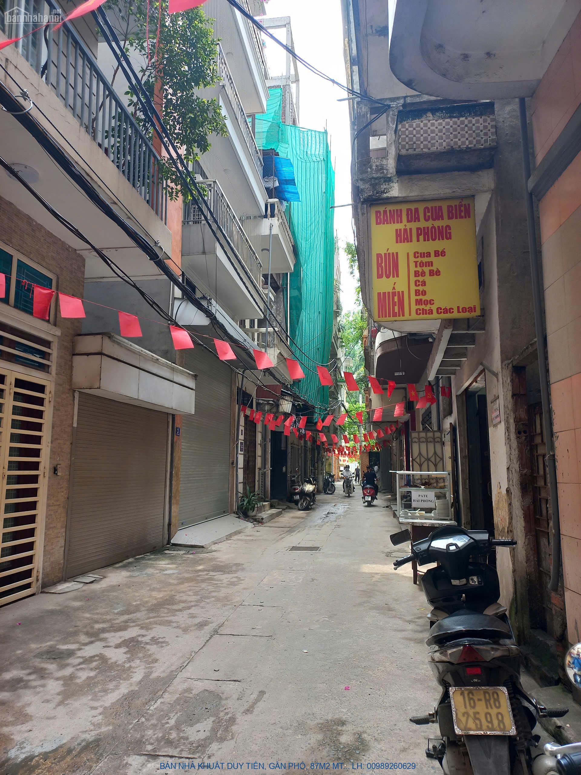 BÁN NHÀ KHUẤT DUY TIẾN, GẦN PHỐ, 87M2 MT7.2, Ô CHỜ THANG MÁY, OTO