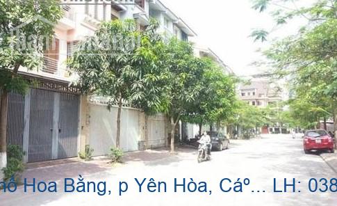 Bán nhà mặt phố Hoa Bằng, p Yên Hòa, Cầu Giấy 52m2 giá 9.5tỷ
