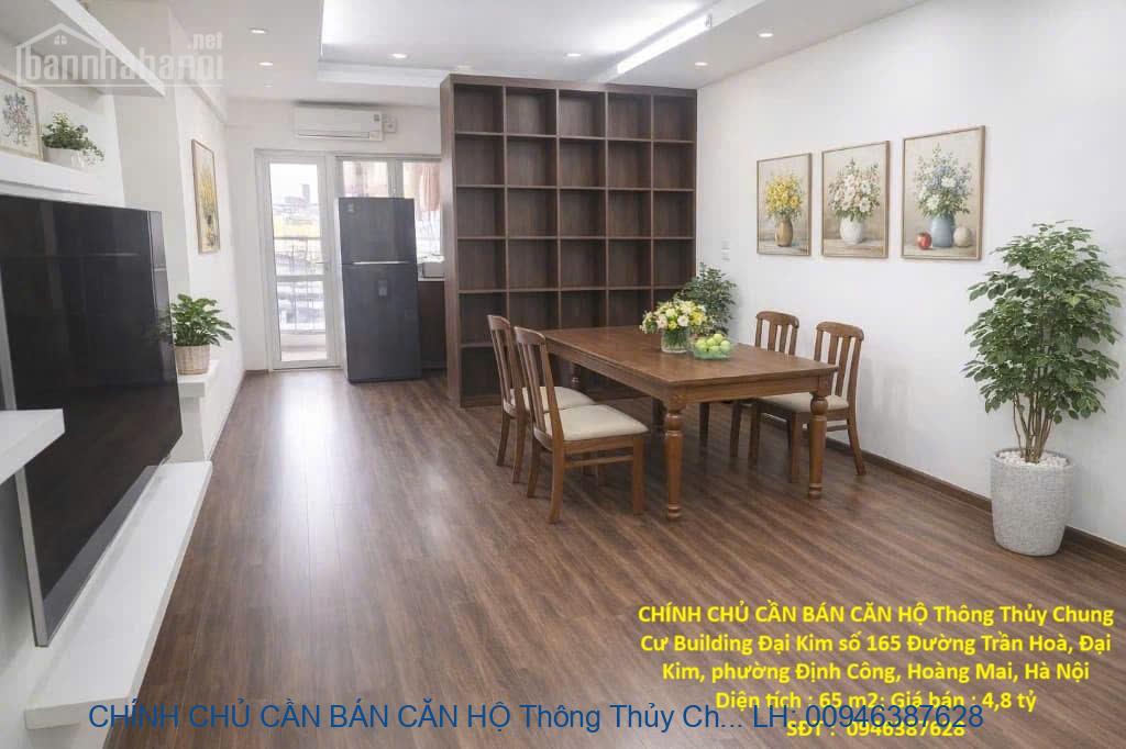 CHÍNH CHỦ CẦN BÁN CĂN HỘ Thông Thủy Chung Cư Đại Kim Buiding Định