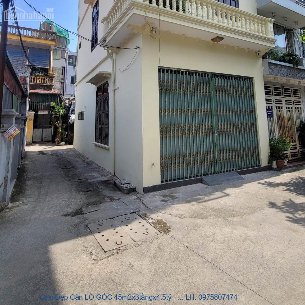 Cực Đẹp Căn LÔ GÓC 45m2x3tầngx4.5tỷ - 3 THOÁNG,Ô TÔ TRÁNH,Cạnh Vă