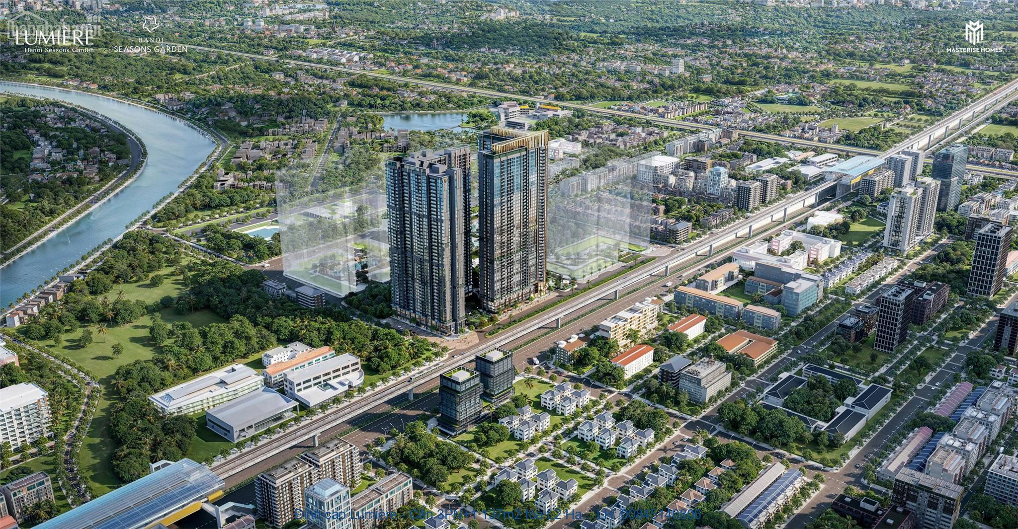 Đỉnh cao Lumière - Căn 3PN+1 137m2 tòa L2 Hanoi Seasons Garden Nguyễn
