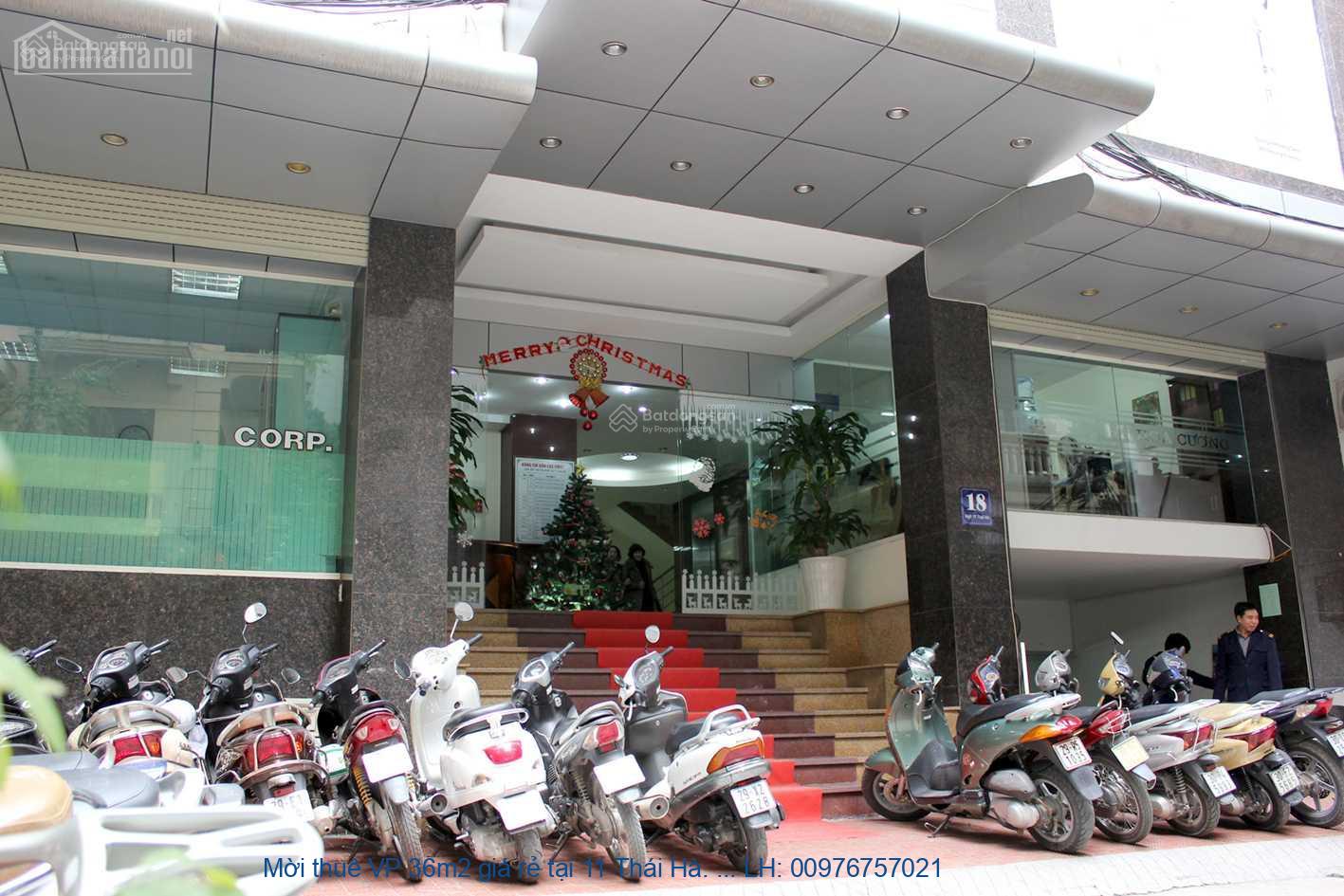 Mời thuê VP 36m2 giá rẻ tại 11 Thái Hà. LH 0929236669
