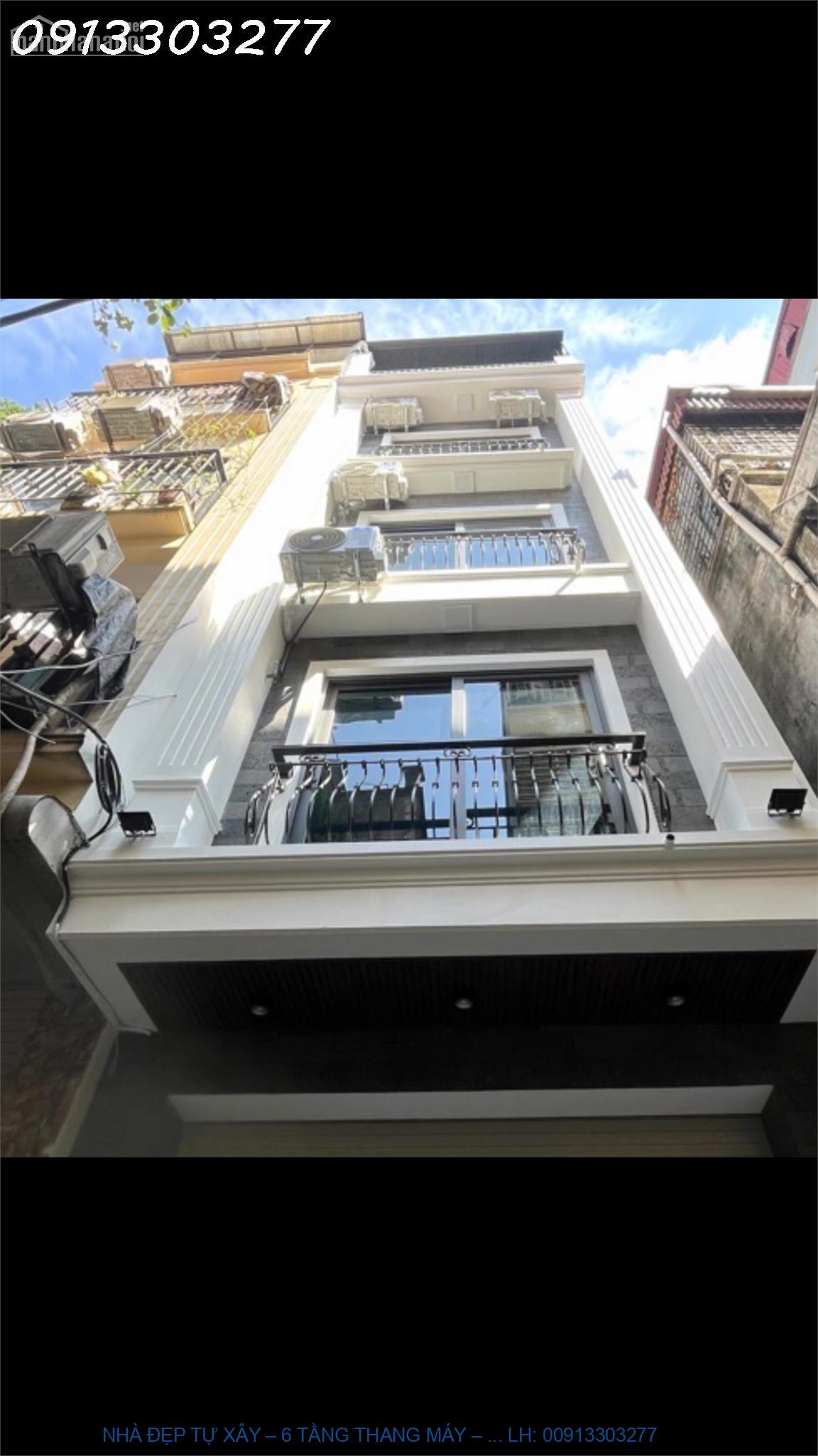 NHÀ ĐẸP TỰ XÂY – 6 TẦNG THANG MÁY – NGÕ THÔNG Ô TÔ – PHỐ VÕ T