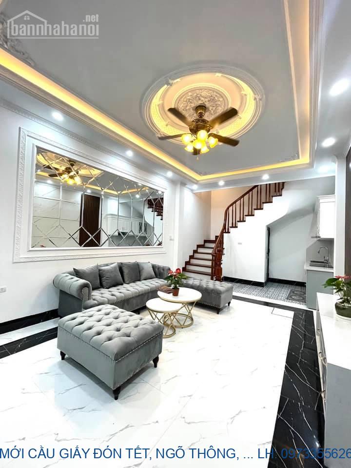 NHÀ MỚI CẦU GIẤY ĐÓN TẾT, NGÕ THÔNG, SỔ NỞ HẬU, MẶT TIỀN LỚ