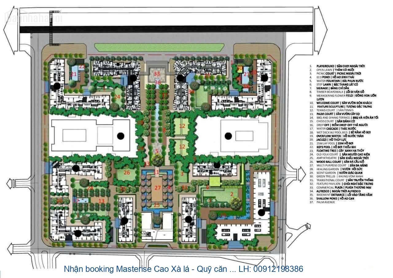Nhận booking Masterise Cao Xà lá - Quỹ căn giá tốt ưu đãi từ Chủ đ